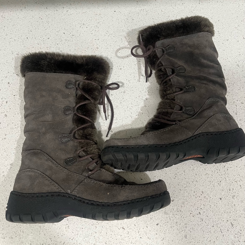 Bass Snow Boots Grey Size 9M - Picture 6 of 10